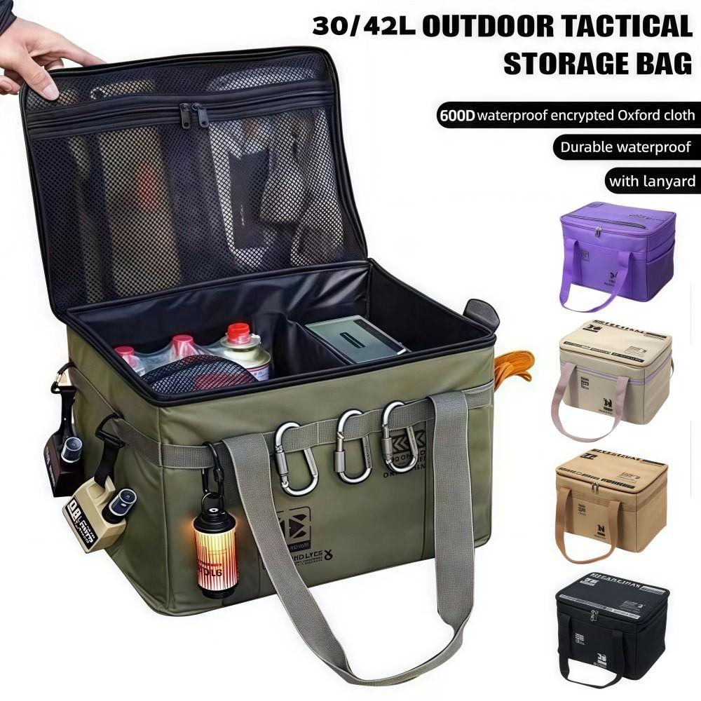 Foldable Picnic Storage Bag 42L/30L Trunk Storage Bag Thickened Camping Storage Bag  Outdoor