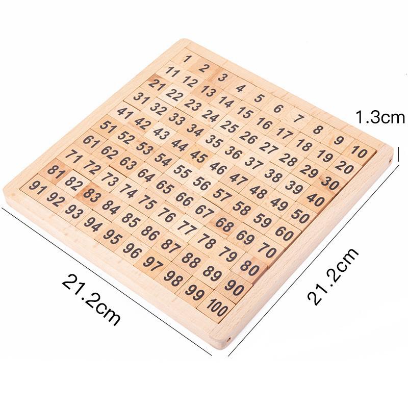 

Монтессори Математическая Сотенная Доска - Деревянная Развивающая Игрушка для Учеников Начальной Школы