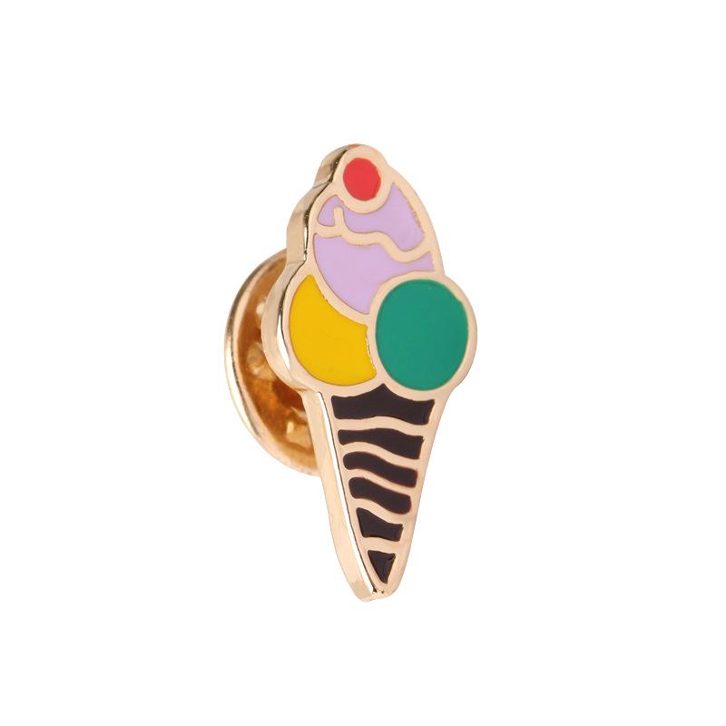 Cute Cartoon Brooches Women Enamel Pins Slipper Balloon Ice Cream Icon Bag Hat Jackets Shirt Lapel Pin Men Badge Fashion Jewelry