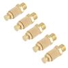 5pcs Set Brass Pneumatic Muffler Silencer Air Flow Speed Control 1 8 BSP Valve