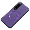 For Sony Xperia 1 VI Case Magnetic TPU+Cloth Shock-Absorbent Phone Cover