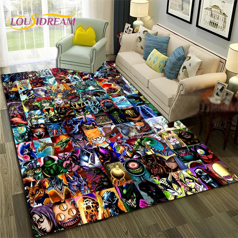 Cartoon Anime MONSTER CARD Carpet Rug for Home Living Room Bedroom Sofa Doormat Decor,kids Area Rug Non-slip Floor Mat