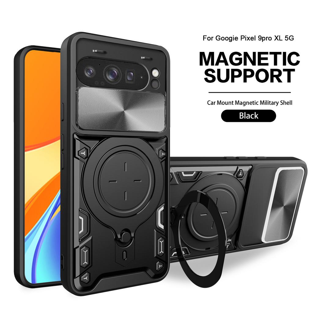 Applicable to Google Pixel9Pro Jiashang magnetic mobile phone case Pixel8 invisible bracket anti-drop protective case