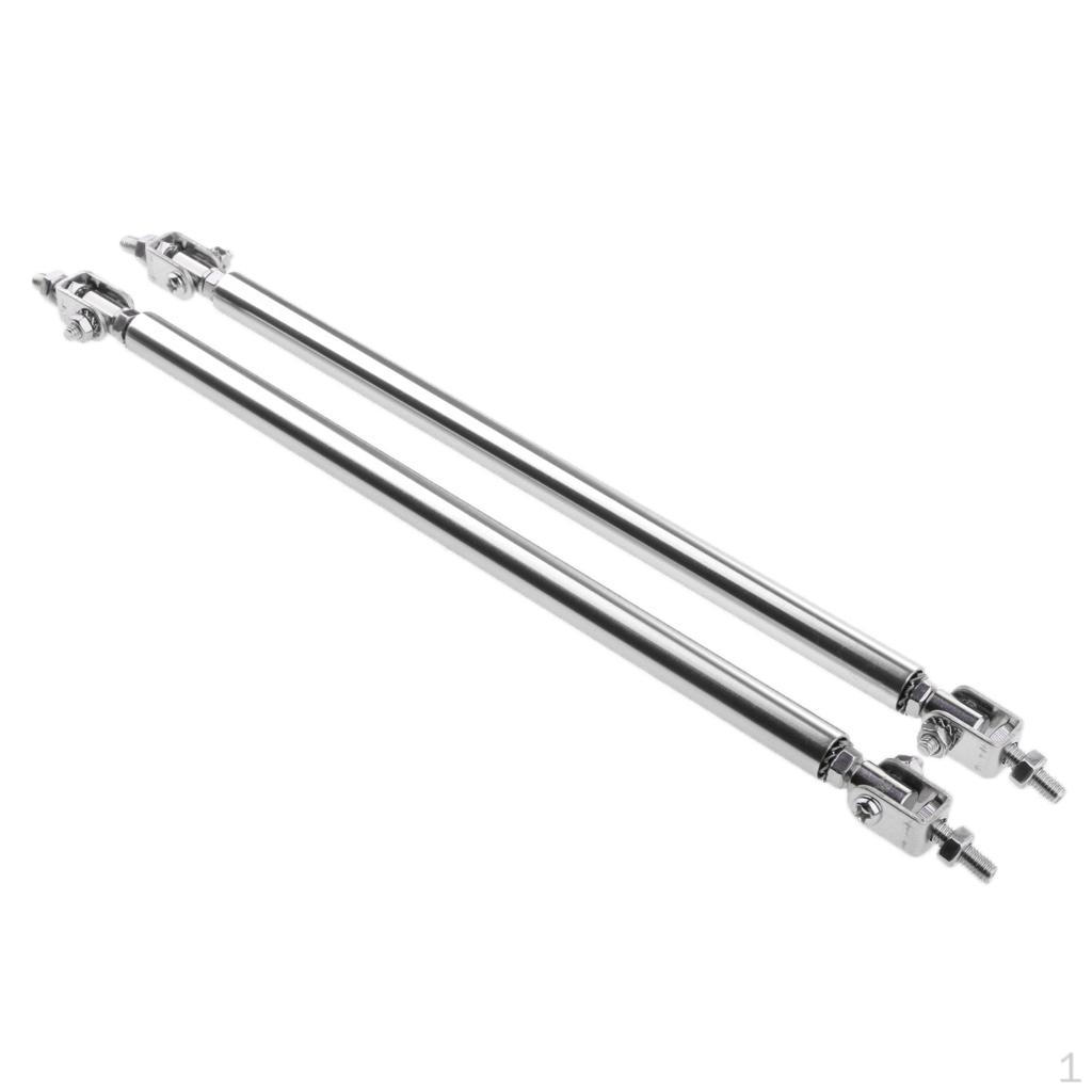 1 Adjustable Bumper Splitter Rod Support Durable 15cm / 20cm - Silver