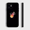 Basketball Phone Case For IPhone 17 Air 16 15 14 13 Pro Max 11 12 Black Silicone Cover