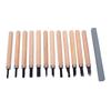 12Pcs Wood Carving Tools Set with Chisels,Gouges,Scrapers,V Parting,Relief Tools
