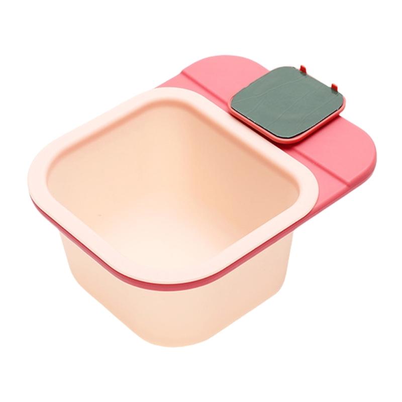 Black Rotating Desktop Waste Bin Feature Simple Open Close Mechanism Desk Waste Bin For Kitchen And Desk Organization