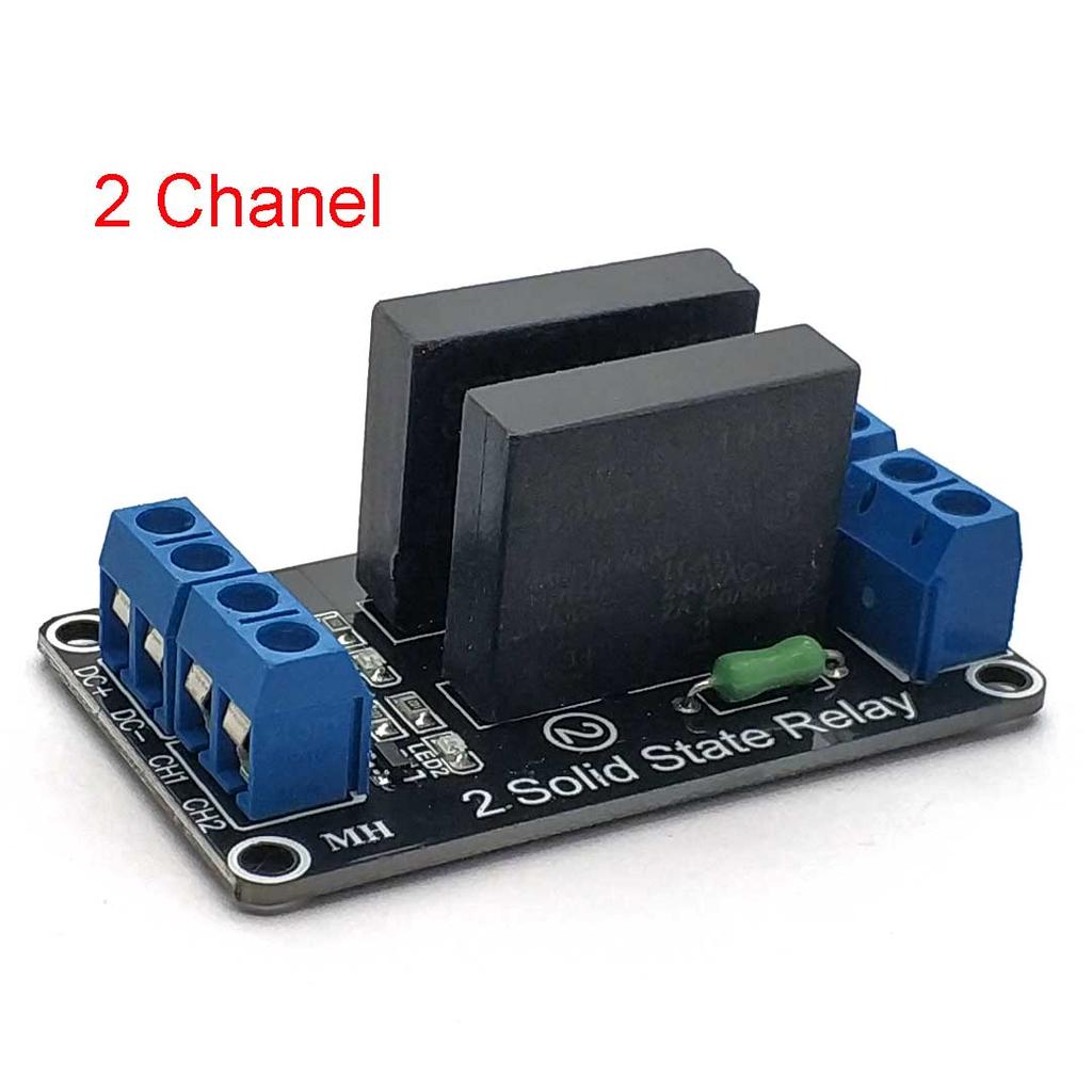5V 12V 24V Relay 1 2 4 Channel SSR Low Level Solid State Relay Module 250V 2A for Arduino