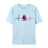 Sailing Heartbeat Galaxy Tshirt Colorful Pattern Cotton High Quality Classic T Shirts Mens Tops  Tees Slim Fit