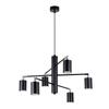 Modern Black Pendant Lamp Lemmi 6Xgu10 10W Sl.1207 Sollux Lighting