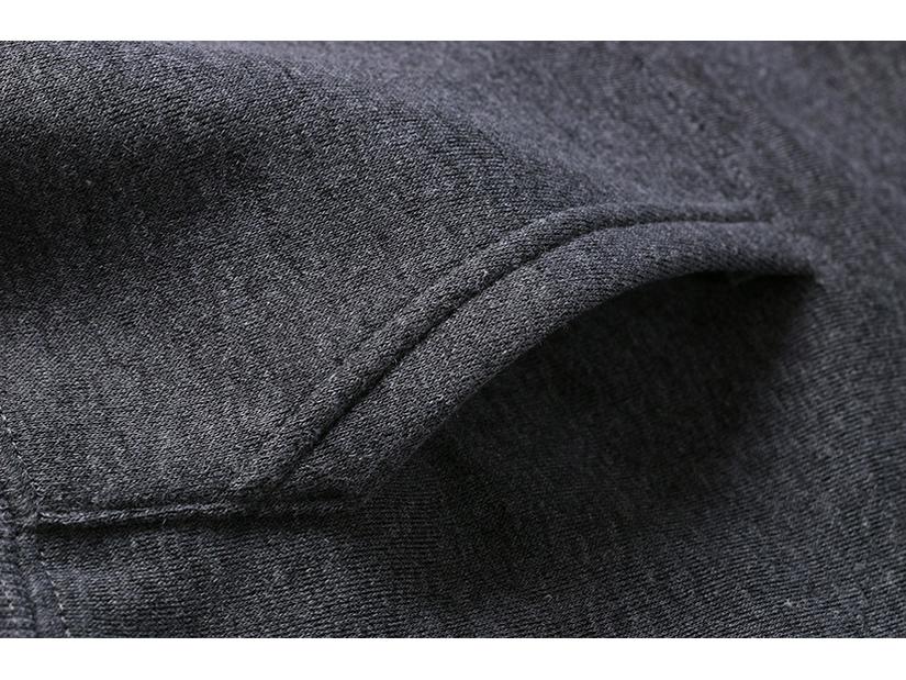 2023 Evropská jednobarevná pánská fleecová mikina s kapucí a přes hlavu, sportovní souprava