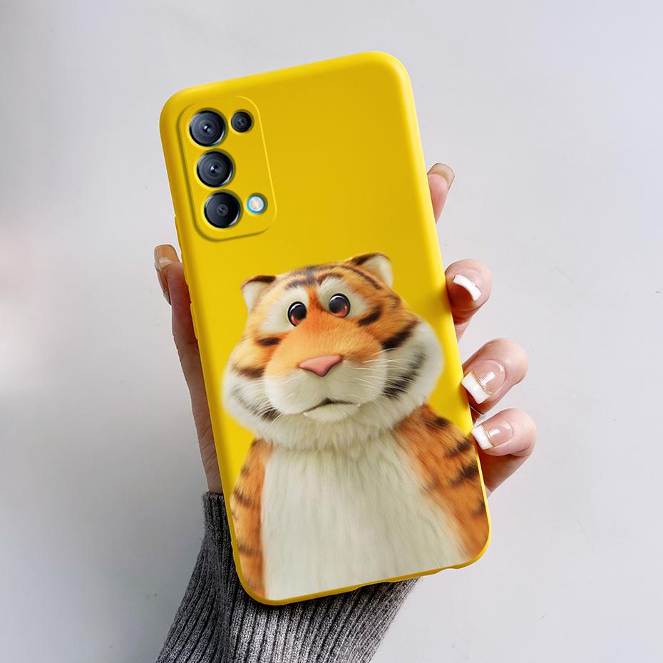 For OPPO Reno 5 5G Case Reno5 4G Silicone Bumper Cute Panda Phone Cover For OPPO Reno 5 5 Pro CPH2145 CPH2159 Cases fundas Coque