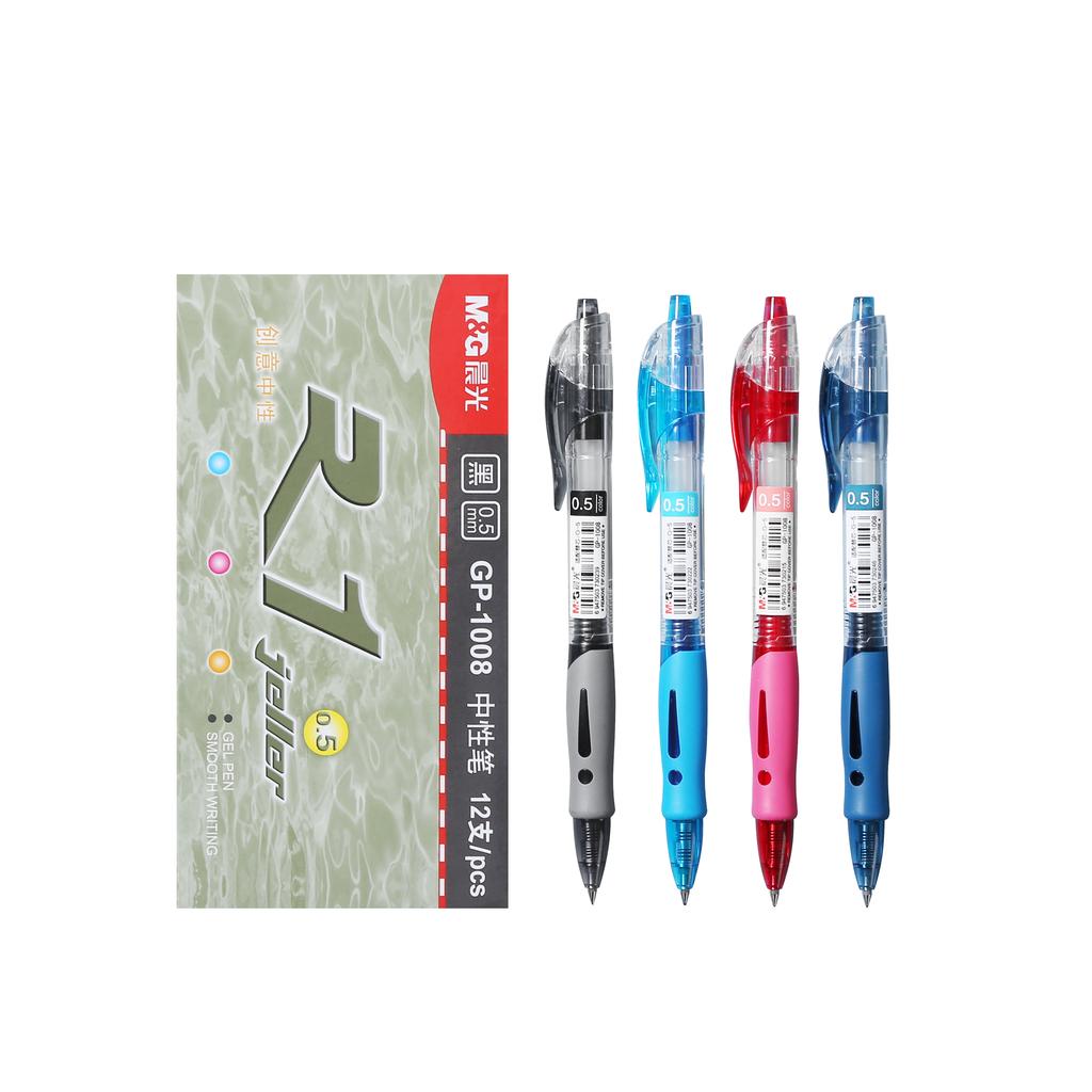 M&G 4pcs/8pcs 0.5mm Black Blue Dark Blue Red Ink Gel Pen Signing Pen School Supplies Office Supplies Stationery Gift