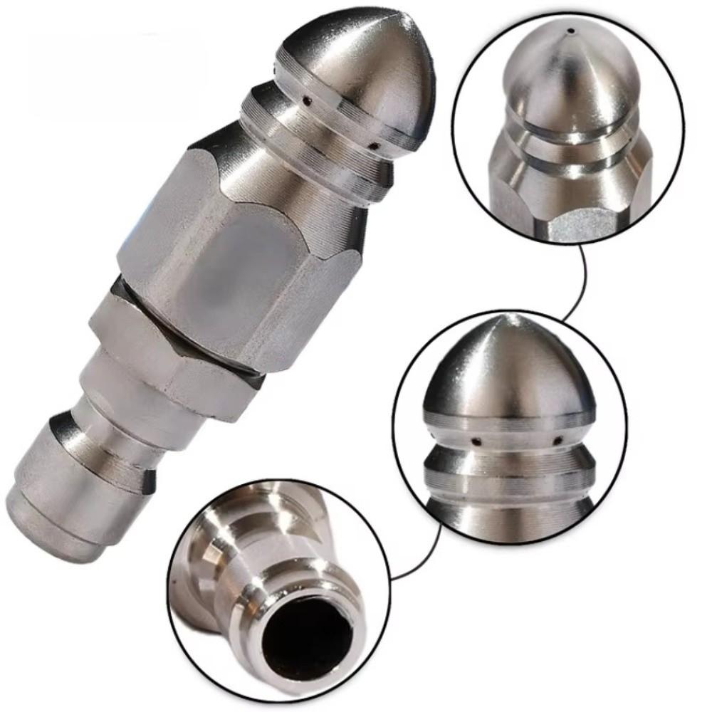 G1/4 " Pressure Washer Sewer Jetter Nozzle Washing Accessories Drain Cleaning Pressure Drain Jetter Hose Nozzle Mouse Head