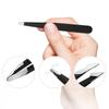 XINMEIWEN Professional Stainless Steel Hair Removal Precision Eyebrow Tweezers with Angled and for Eyebrow and Facial Hair Includes 1 Plastic Storage
