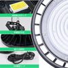 MAGOKORO UFO-Shaped LED High Bay Light, 100W, High Brightness, 16000lm (equivalent to a 1000W mercury lamp), 5000K Daylight White, IP66 Waterproof