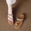 ~ Exquisite Soft-soled Cool Slippers Women's New Summer Wear Fashionable Foreign-style Women's Flat Sandals