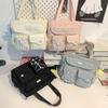 Dámská kabelka přes rameno studentská velkokapacitní taška na knihy na hodiny crossbody taška