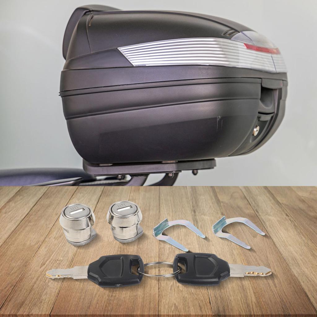 Luggage Trunk Replacement Lock Cylinder and Two Key Set for Motorcycles