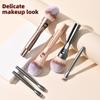 4Pcs Powder Blusher Eye Shadow Concealer And Convenient Makeup Brush New 4-In-1 Magnetic Makeup Brush Set