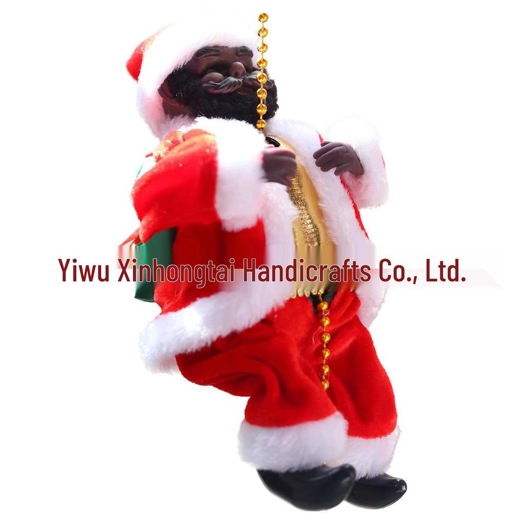 Electric Santa Claus Climbing Ladder with Beads - Christmas Decoration and Children's Gift