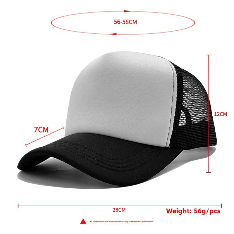 High Quality Custom LOGO 5 Panel Mesh Baseball Cap Print Embroidery Sponge Foam Trucker Hats