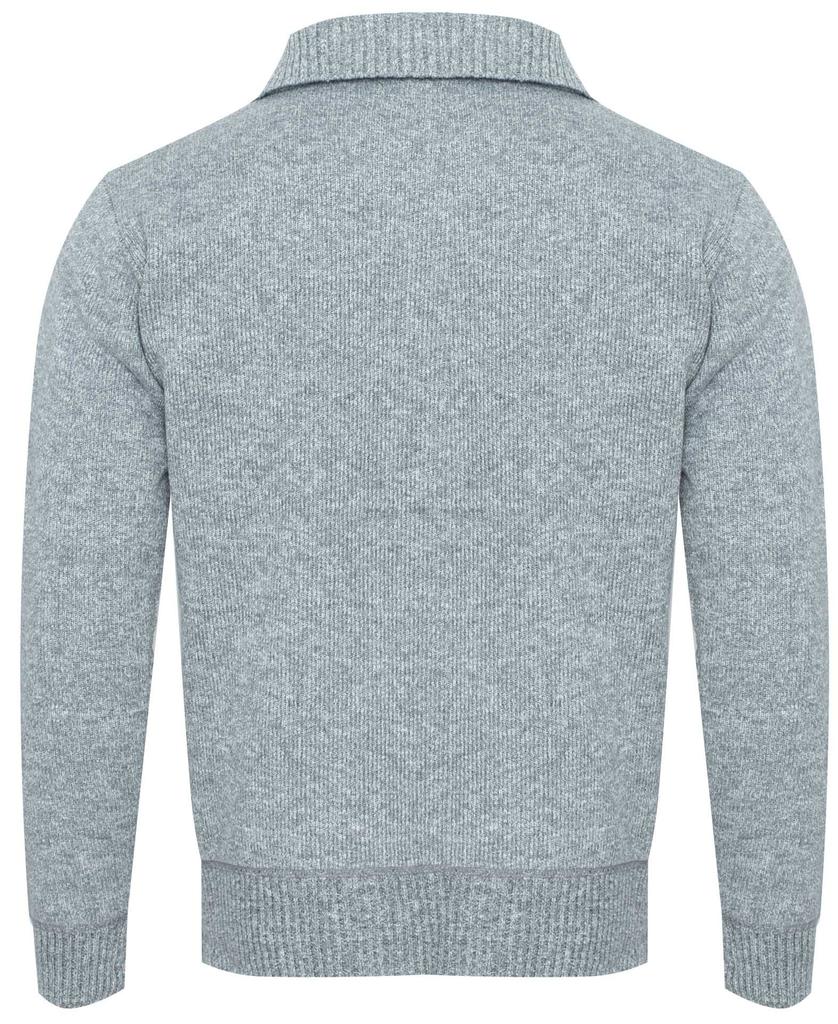 MEN'S TURTLENECK SWEATER - S8619 LIGHT GRAY L
