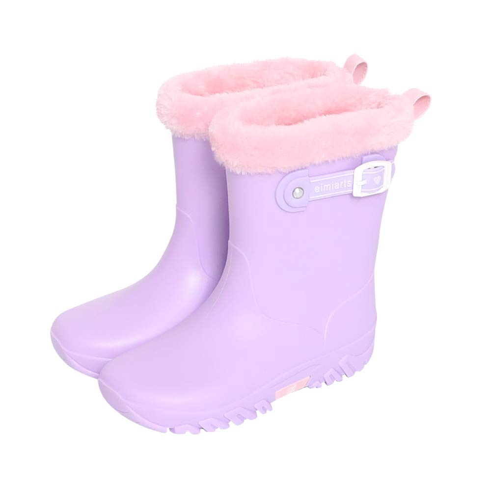 Snow boots for completely rain cold weather 24cm [Arisana] kids, girls, waterproof, waterproof, boots, boots, boots, lavender,