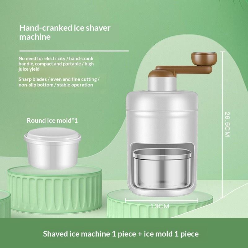Manual Ice Shaver Crusher Hand Crank Snow Cone Maker Portable Shaved Ice Machine For Home Kitchen Diy Fruit Shaved Ice Breaker