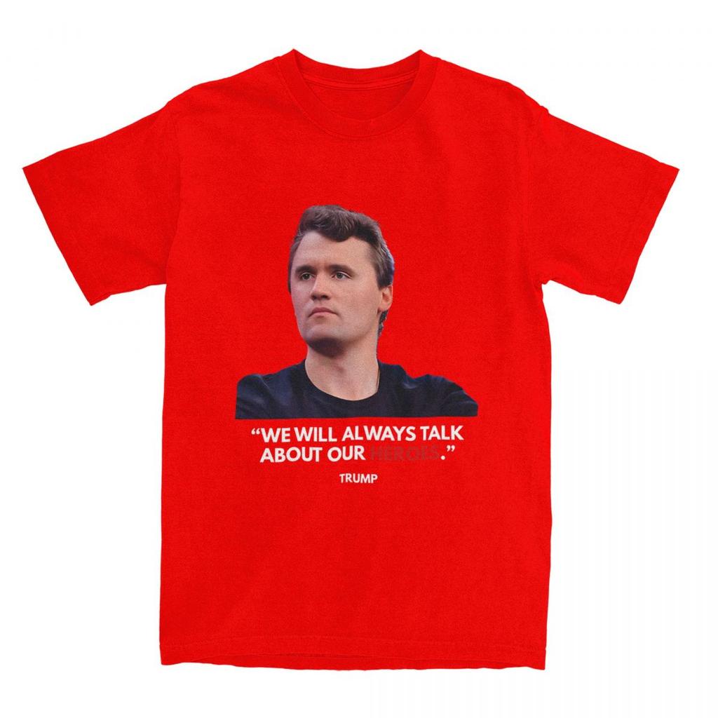 Retro A True Patriot Voice Designs Charlie Kirk T-Shirt Unisex Cotton Short Sleeve Round Neck Summer Tops