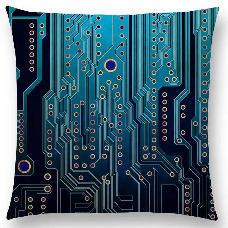 Neu Abstrakt Geometrisch Farben Streifen Zersplittert Amethyst Saphir Bunt Drucke Kissenbezug Auto Sofa Überwurf Kissenbezug