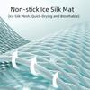 Soft Ice Silk Seat Cushion Non-slip Cooling Cushion Cute Car Chair Cushion  Four Seasons