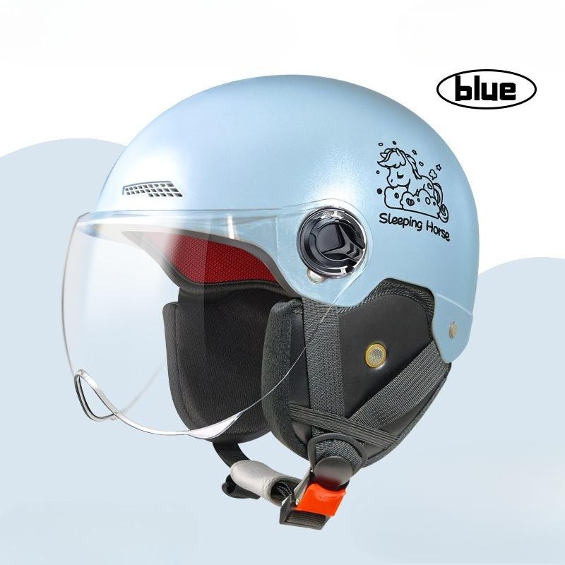 Electric Vehicle Four-season Helmet Motorcycle Helmet Summer Sun Protection Women's Helmet Men's Electric Vehicle Half Helmet
