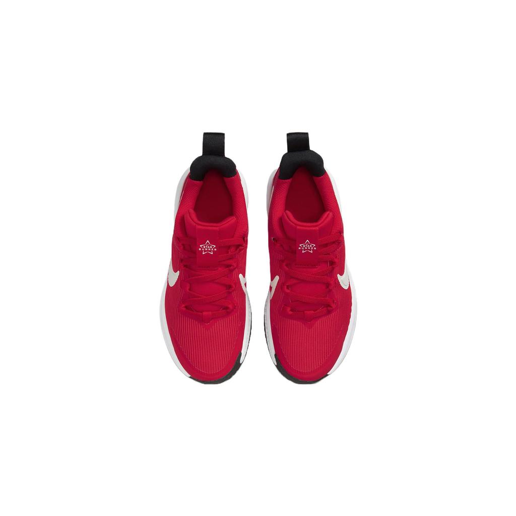 Nike Star Runner 4 PS University Red Kids Sneakers Black White Summit-White DX7614-600