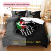 Wolfsberger AC Motif Literie Décoration de Maison Cadeau d'Anniversaire et de Fête (1 housse de couette + 2 taies d'oreiller, sans garniture.)