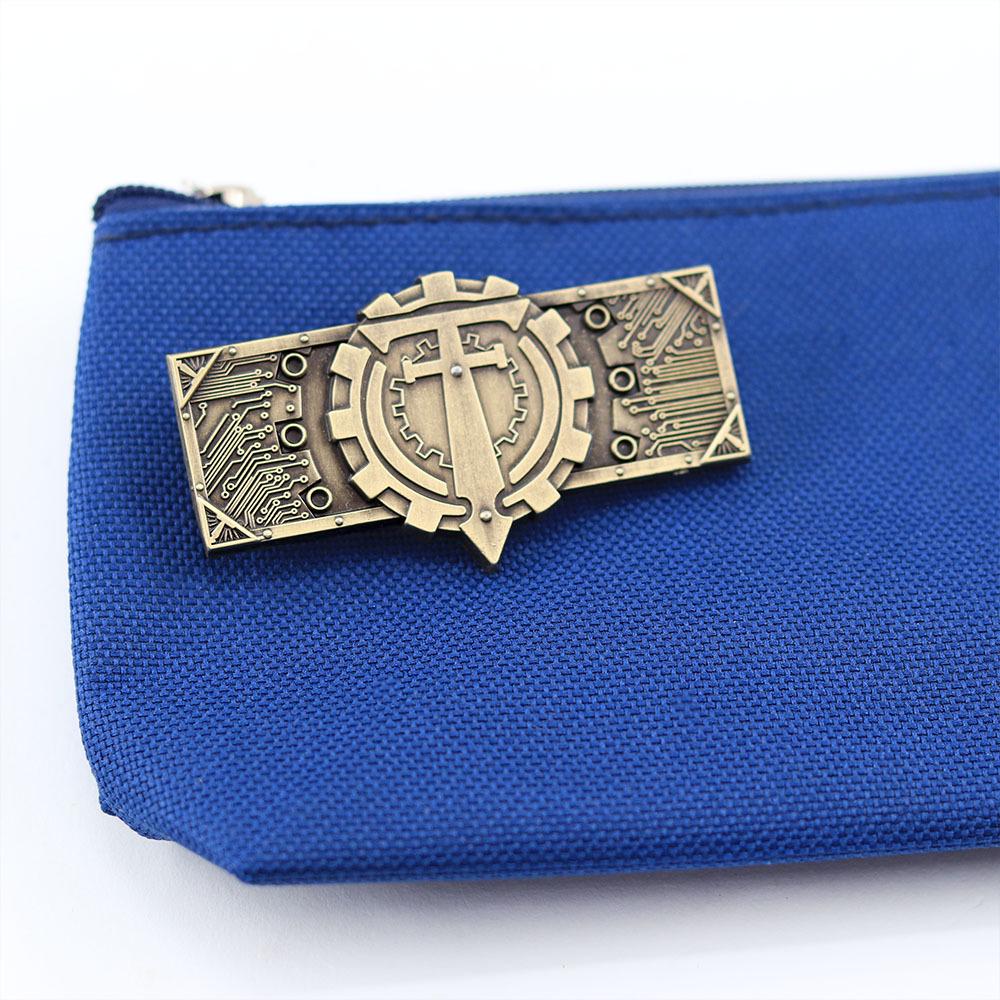 Mechanicus Retro Metal Legion Logo Brooch - Fashion Game Fan Backpack Accessory