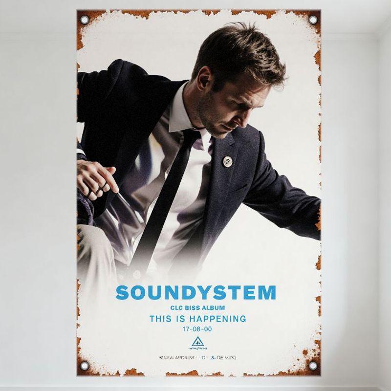 

Sound System CLC BISS Album This Is Happening Vintage Metal Tin Sign Retro Distressed Wall Plaque for Home Office Decor 20x30cm（7.8x11.8inch）