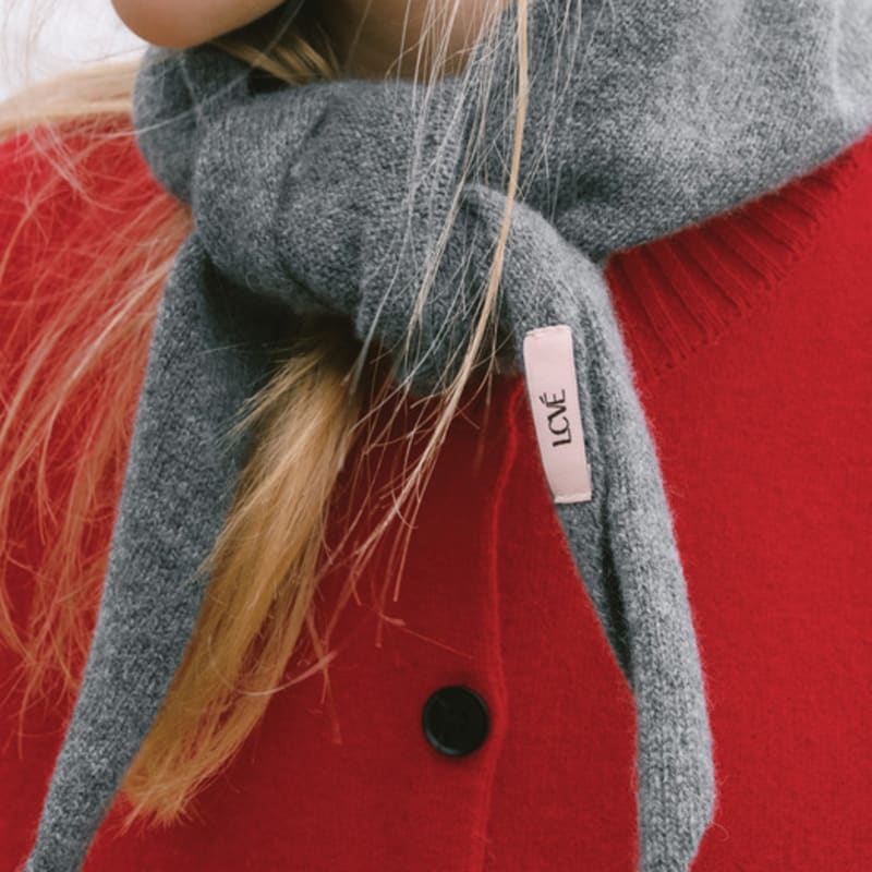 

LCVE TRIANGLE WOOL MUFFLER_GRAY GRAY_FREE
