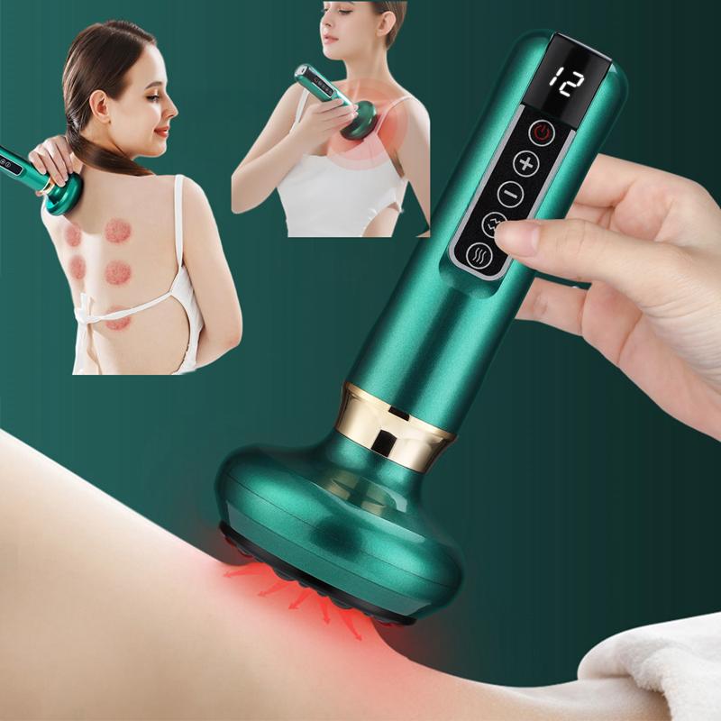 Durable And Safe Anti Cellulite Infrared Thermo Shaping Electric Cupping Massager Suction Scraping Rechargeable Full Body Back Shoulder Slimming
