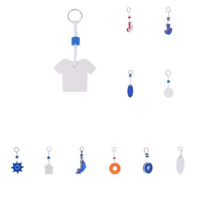 Floating Keychain for Boat Keys Marine Fishing Float Key Chain Floating Key Ring