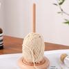 360 Degree Rotating Wooden Yarn Organiser Holder Thread Spool Stand for Knitting Weaving Crochet Crafting Project
