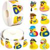 500Pcs Duck Stickers Cute Rubber Yellow Ducks Roll Stickers Present For Duck Birthday Meeting Pool Party Sticker1Inch