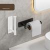1PC toilet tissue holder stainless steel wall hanging non-punching bathroom toilet roll holder toilet paper holder paper tube holder