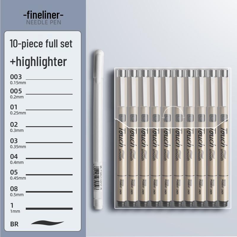 Waterproof Brown Technical Pen for Manga and Line Art Drawing