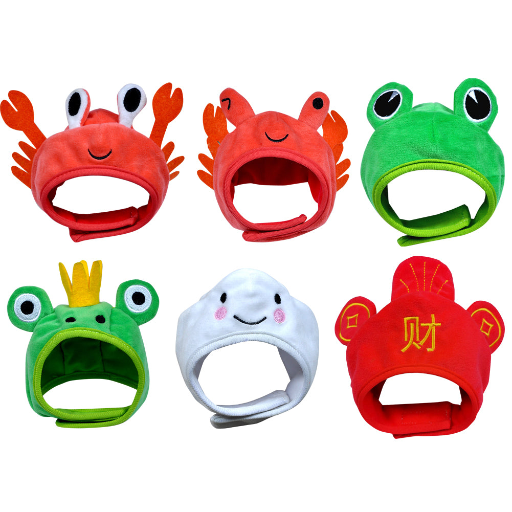 Cute Crab Frog Pet Hat, Puppy Dress Up Costume, Christmas Cosplay, Warm Headwear, Dogs Hats, Lovely Style