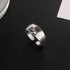 Vintage Sunset Valley Ring For Women Men Silver Color Punk Gothic Ring Unisex Accessories Handmade Designer Jewelry Lover Gift