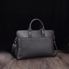 Men's Casual Fashion Crazy Horse Leather Briefcase Retro Business 15.6-inch Laptop Bag Shoulder Bag