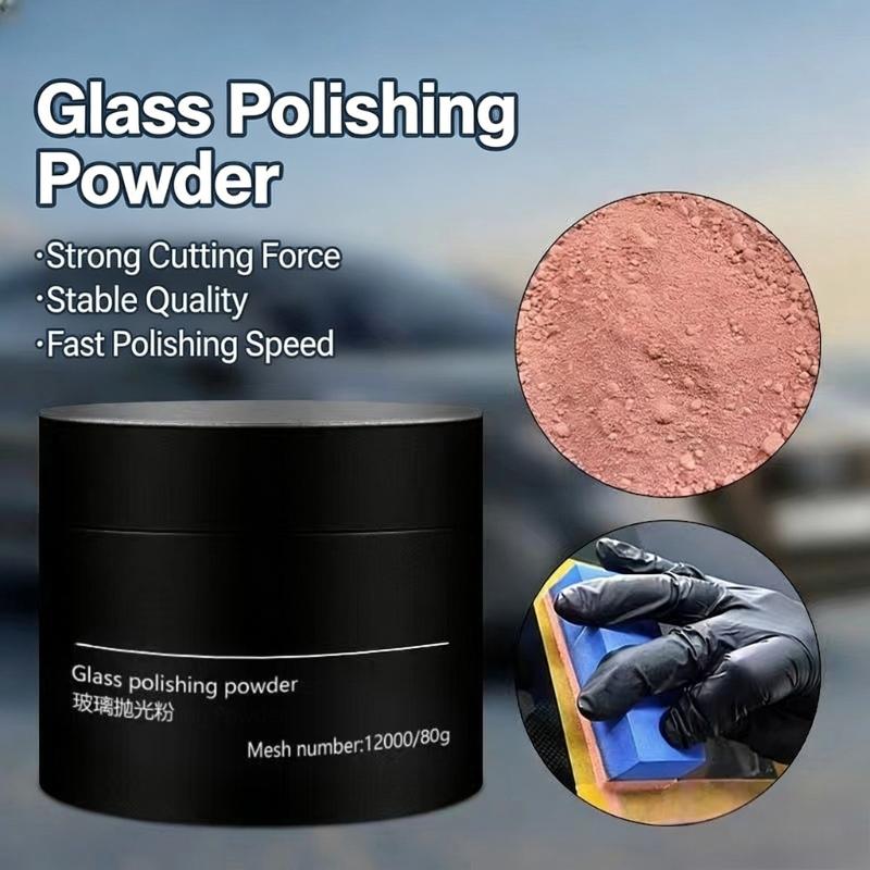 100g Professionelles Glaspolierpulver zur Entfernung von Windschutzscheiben Kratzern und zur Reinigung zur Verbesserung der Fahrsicherheit Sichtbarkeit