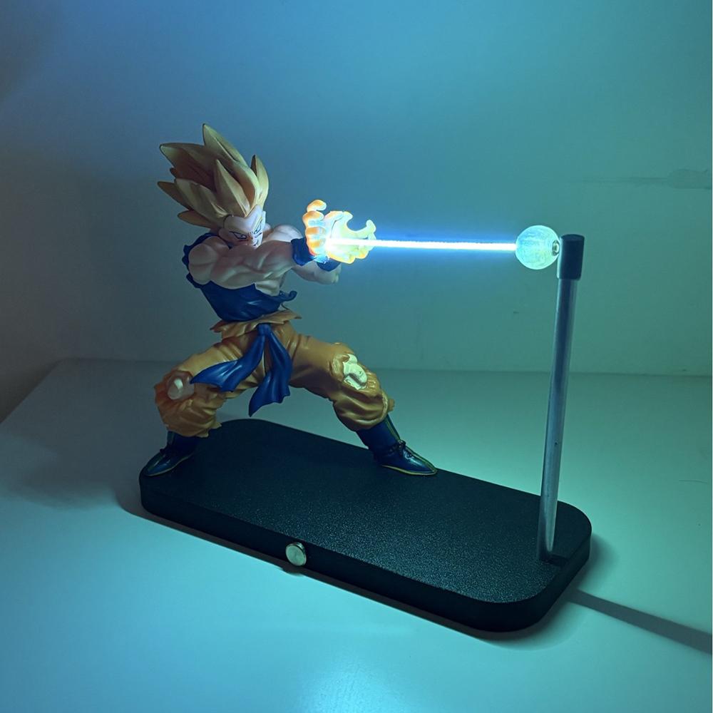 Dragon Ball Son Goku Night Light Anime Touch Kamehameha Magnetic Night Light Creative Desk Decoration Cool Model Doll Boys Gifts