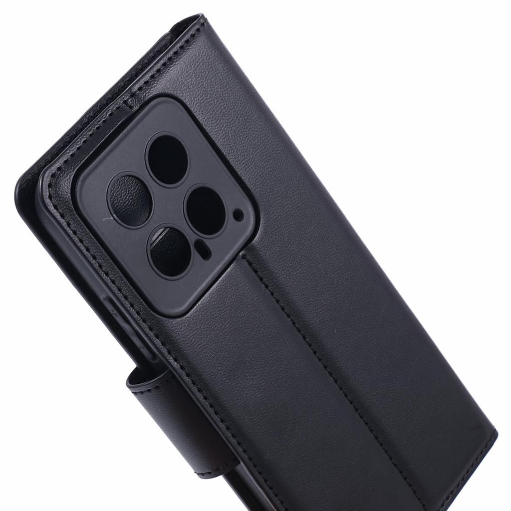 HANMAN Mill Series Phone Shell for Xiaomi 14 Case Wallet PU Leather Stand Cover